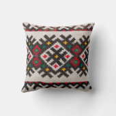 原生のリネン交差ステッチの刺繍パターン クッション (裏面)