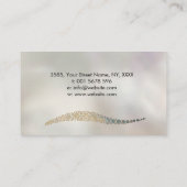 原生の点の芸術のスタイルの大理石の抽象芸術 名刺 (裏面)