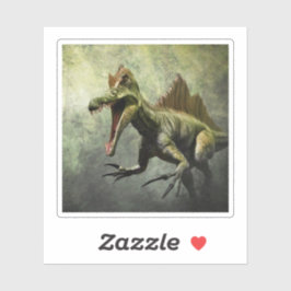 原生林のスピノサウルス恐竜 シール