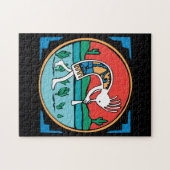 原産のアメリカインディアンのココペリ ジグソーパズル (横)