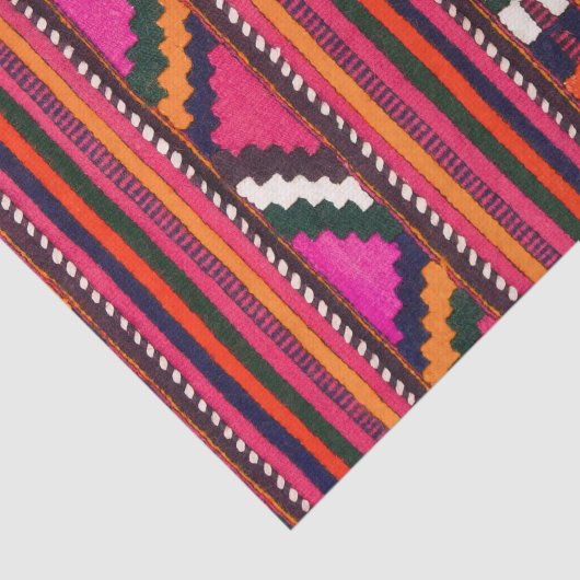 原産のアメリカインディアンのピンクの質のデザイン 薄葉紙 (詳細)