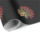 原産のアメリカインディアンの責任者 ラッピングペーパー (ロールコーナー)