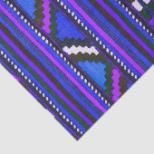 原産のアメリカインディアンの青い質のデザイン 薄葉紙 (詳細)