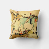 原産のアメリカインディアンの馬の西部の芸術のヴィンテージ クッション (裏面)