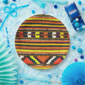 原産のアメリカインディアンの黄色いデザイン ペーパープレート (パーティー)