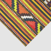 原産のアメリカインディアンの黄色いデザイン 薄葉紙 (詳細)