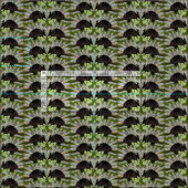 原産のアルマジロの緑 ファブリック (タイル)