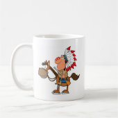 原産のインドのアメリカ人 コーヒーマグカップ (左)