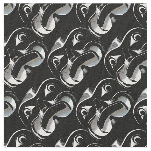 原産の芸術の生地のHaidaの最初国家の芸術の生地 ファブリック (クローズアップ)