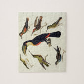 原産の鳥、Toucan (中心)を含む、Amazo ジグソーパズル (縦)