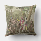 原産のAmeriを持つクリストファー・コロンブス(1451-1506年) クッション (裏面)