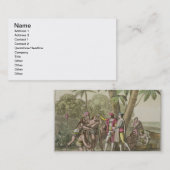 原産のAmeriを持つクリストファー・コロンブス(1451-1506年) 名刺 (正面/裏面)