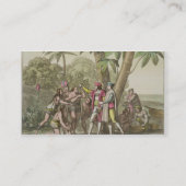 原産のAmeriを持つクリストファー・コロンブス(1451-1506年) 名刺 (裏面)