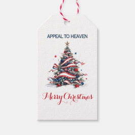 原産地表示付き愛国クリスマスツリーATH1 ギフトタグ