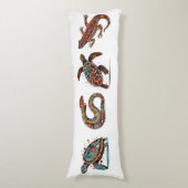 原画スタイルの部族動物 ボディピロー (正面縦)