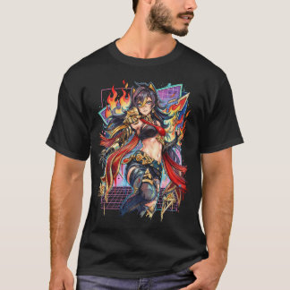 原神デーハヤロングダークゴールデンストリークヘアヴェイパー Tシャツ
