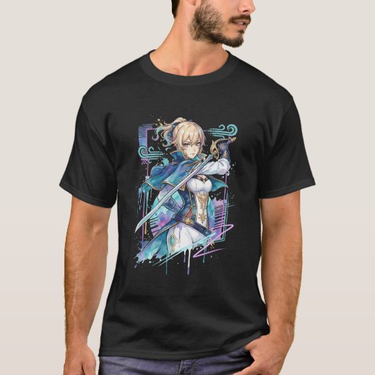 原神 ジャン 白青の装束 ファヴォニアの風 Tシャツ (正面)