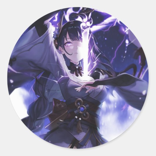 原神 Baal #1 ラウンドシール (正面)