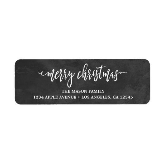 原稿があるクリスマス ラベル (正面)