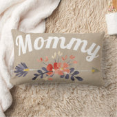 原稿のお母さんの花の矢のバーラップの枕 ランバークッション (ブランケット)