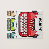 原稿のタイプライター ジグソーパズル (横)