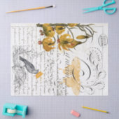 原稿のデジタルコラージュのDecoupageのティッシュペーパー 薄葉紙 (クラフト)