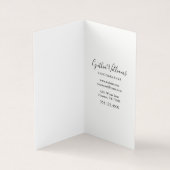 原稿のレタリングのモダンの写真撮影 名刺 (内部)