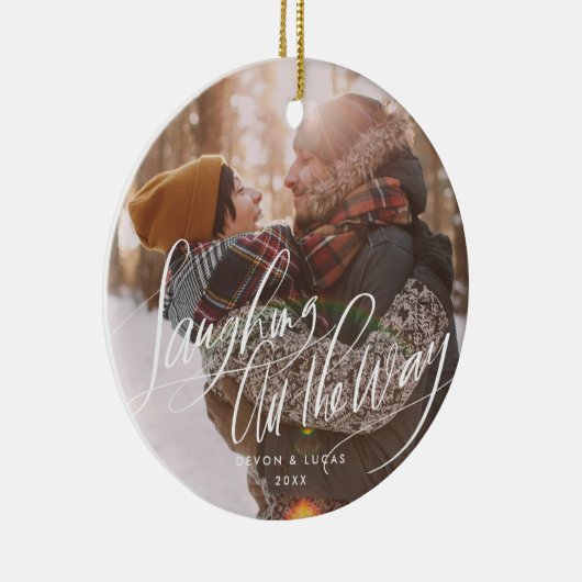 原稿の休日のオーナメントをずっと笑わせること セラミックオーナメント (右)