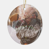 原稿の休日のオーナメントをずっと笑わせること セラミックオーナメント (左)