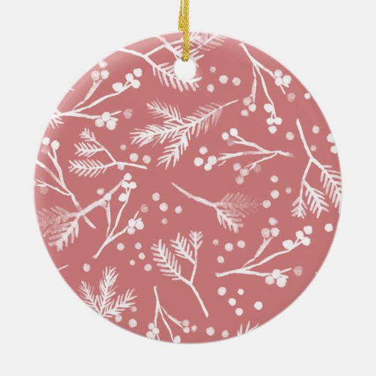 原稿の休日のオーナメントをずっと笑わせること セラミックオーナメント (裏面)