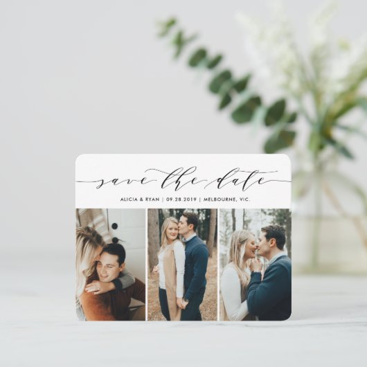 原稿の多数の写真は日付を救います セーブザデート (スタンド正面)