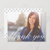 原稿の大学院の写真はメッセージカード感謝していしています サンキューカード (正面/裏面)