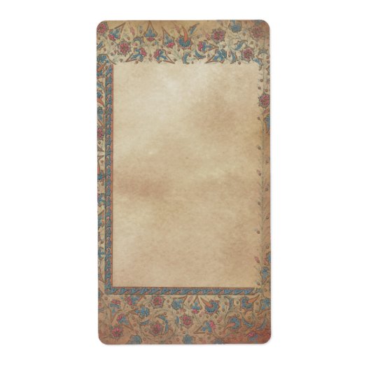 原稿の薬剤票 ラベル (正面)