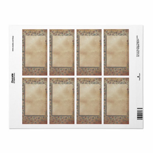 原稿の薬剤票 ラベル (フルシート)