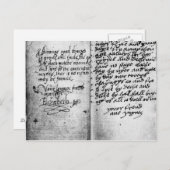 原稿の1ページ ポストカード (正面/裏面)