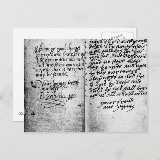 原稿の1ページ ポストカード (正面/裏面)