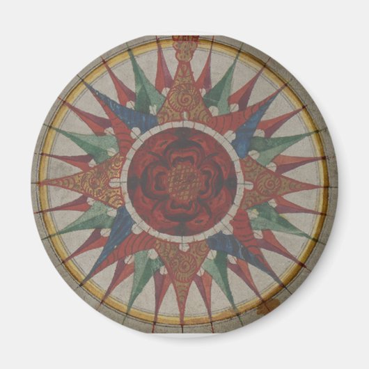 原稿コンパスバラ マグネット (正面)