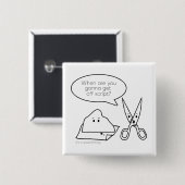 原稿ボタンを離れて 缶バッジ (正面&裏面)