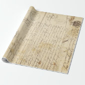 原稿文書の家具のDecoupageの紙 ラッピングペーパー (アンロールド)