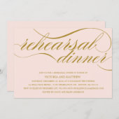 原稿%PIPE%のリハーサルの夕食の招待状 招待状 (正面/裏面)