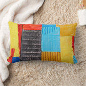 原色での構成 ランバークッション (ブランケット)