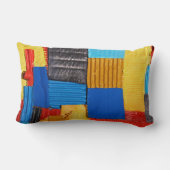 原色での構成 ランバークッション (裏面)