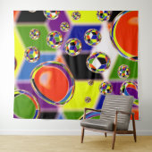 原色のアート タペストリー (インサイチュ(横))