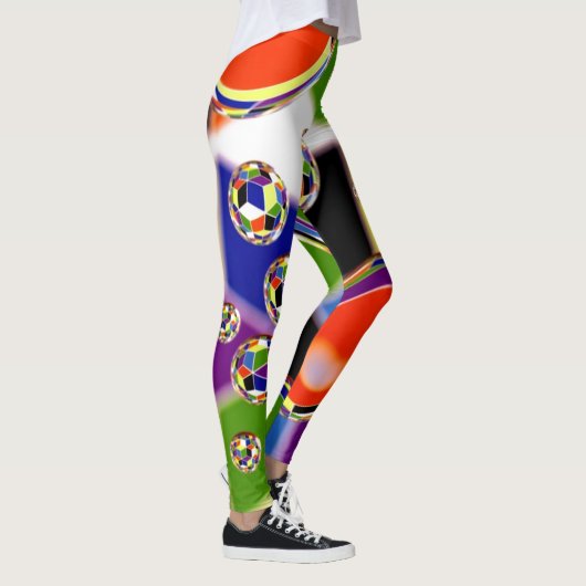 原色のアート レギンス (右)