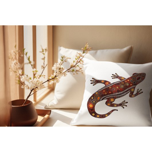 原色のスタイルサンショウウオ クッション