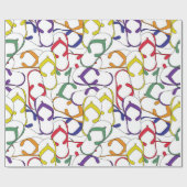 原色の双安定回路パターンフリップフロップの夏 ラッピングペーパー (フラット)