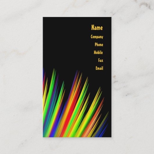 原色の名刺 名刺 (正面)
