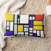 原色の幾何学的なパターン、装飾用クッション ランバークッション (ブランケット)