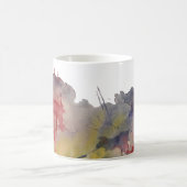 原色の水色のスプラッシュパーソナライズされた, 2 コーヒーマグカップ (中央)