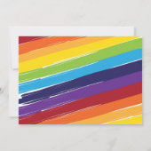 原色の絵画の誕生日のパーティの招待状 招待状 (裏面)